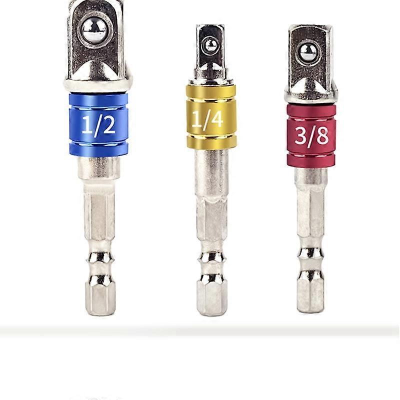 3ks Skrutkovač Hex Stopka Rýchle uvoľnenie Skrutkový ovládač Držiak bitu Predlžovací bar Zásuvka Bit adaptér Elektrické vŕtacie príslušenstvo Príslušenstvo