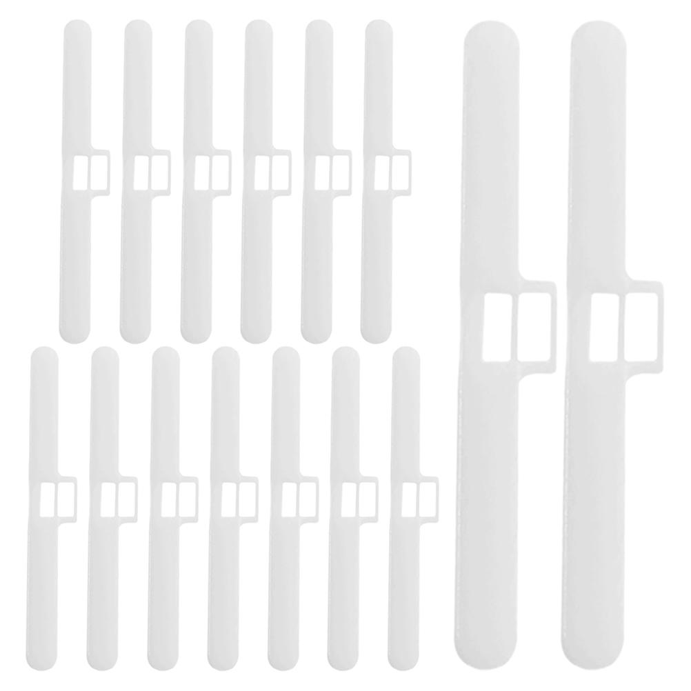 White Plastic Vertical Blind Slats with Double Hole Hangers for Curtain Easy Installation and Adjustment Fits Standard Sizes