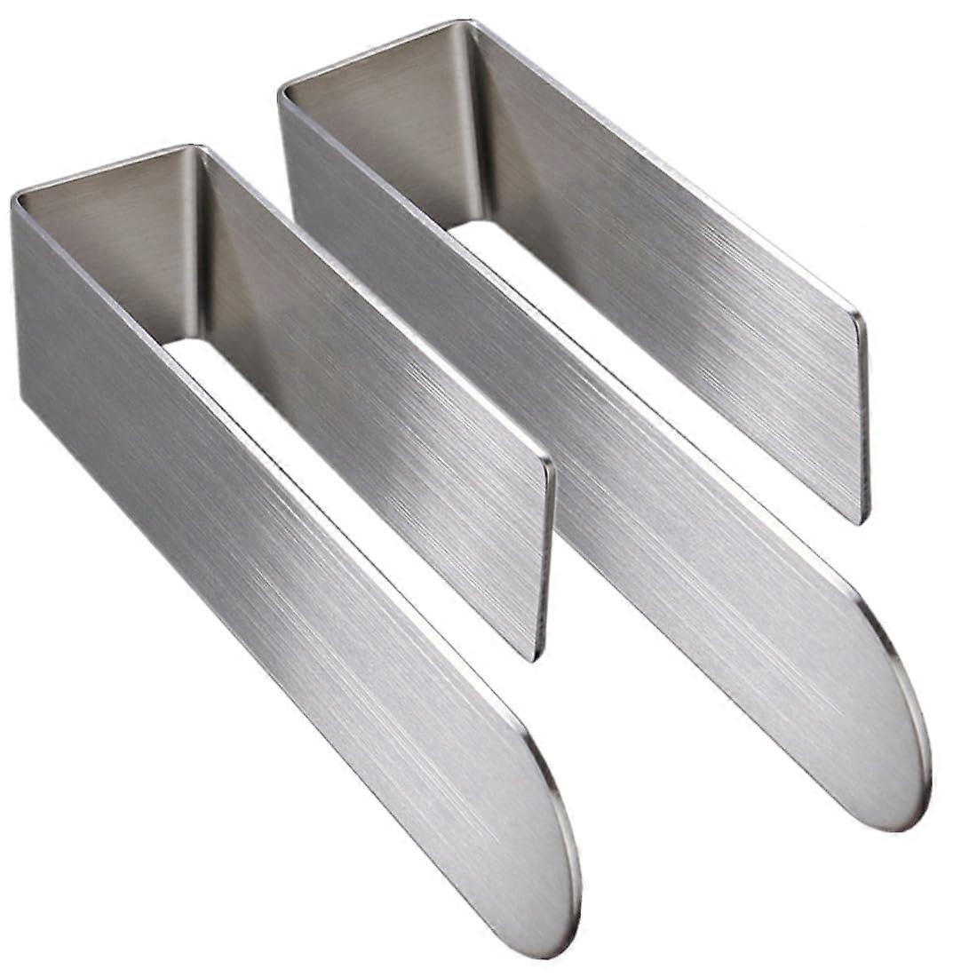 2pcs Self Adhesive Stainless Steel T
