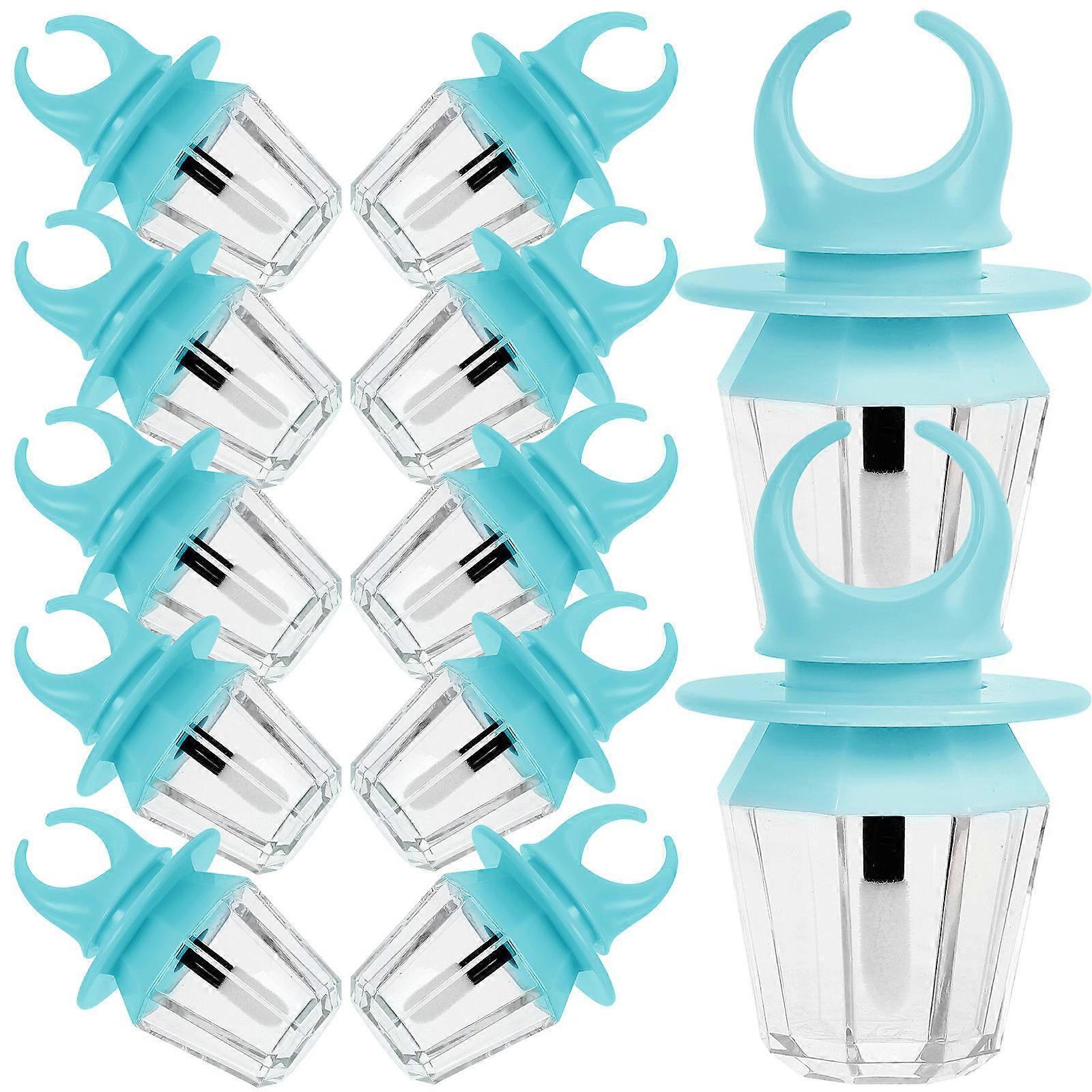 Blue Lip Gloss Tubes for Lip Balm Storage 12Pcs Plastic Containers