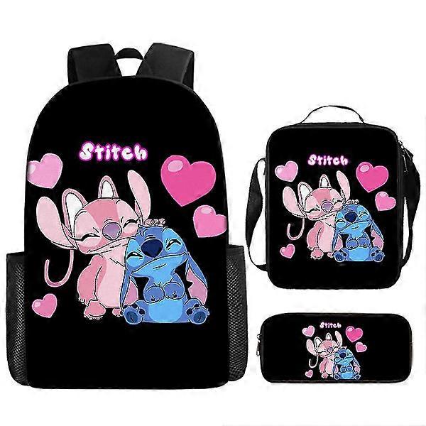 Stitch Backpack Set School Bag Y Style 9