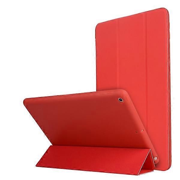 Compatible with iPad 10.2 2019/2020/2021 Case Tri-Fold Red Red Red
