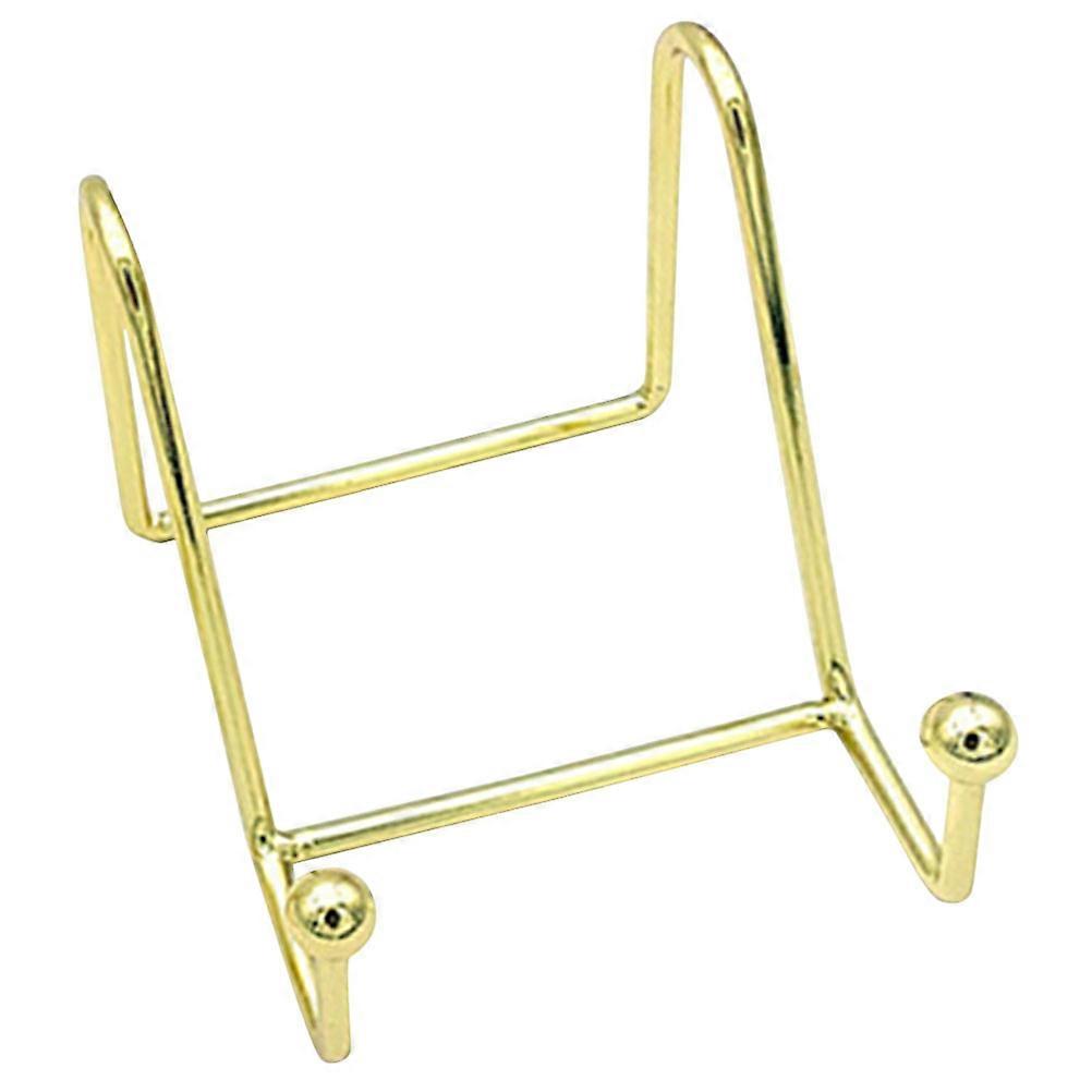 5Pcs Multi-Purpose Storage Rack Golden Iron Display Shelf for Desktop Use