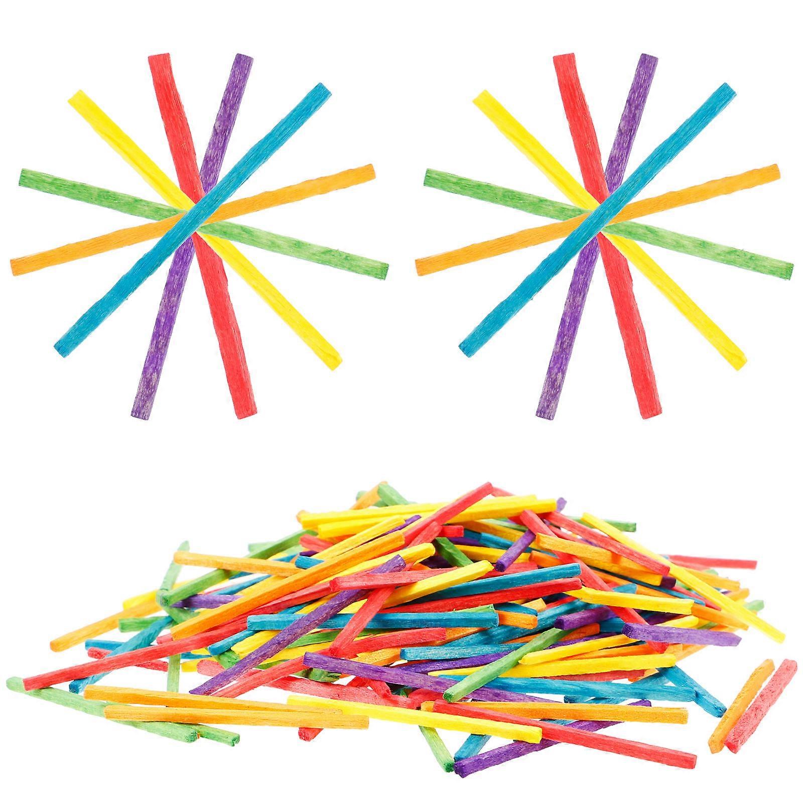 DIY Wood Matchsticks Yellow Colored Craft Sticks 4000Pcs Pack