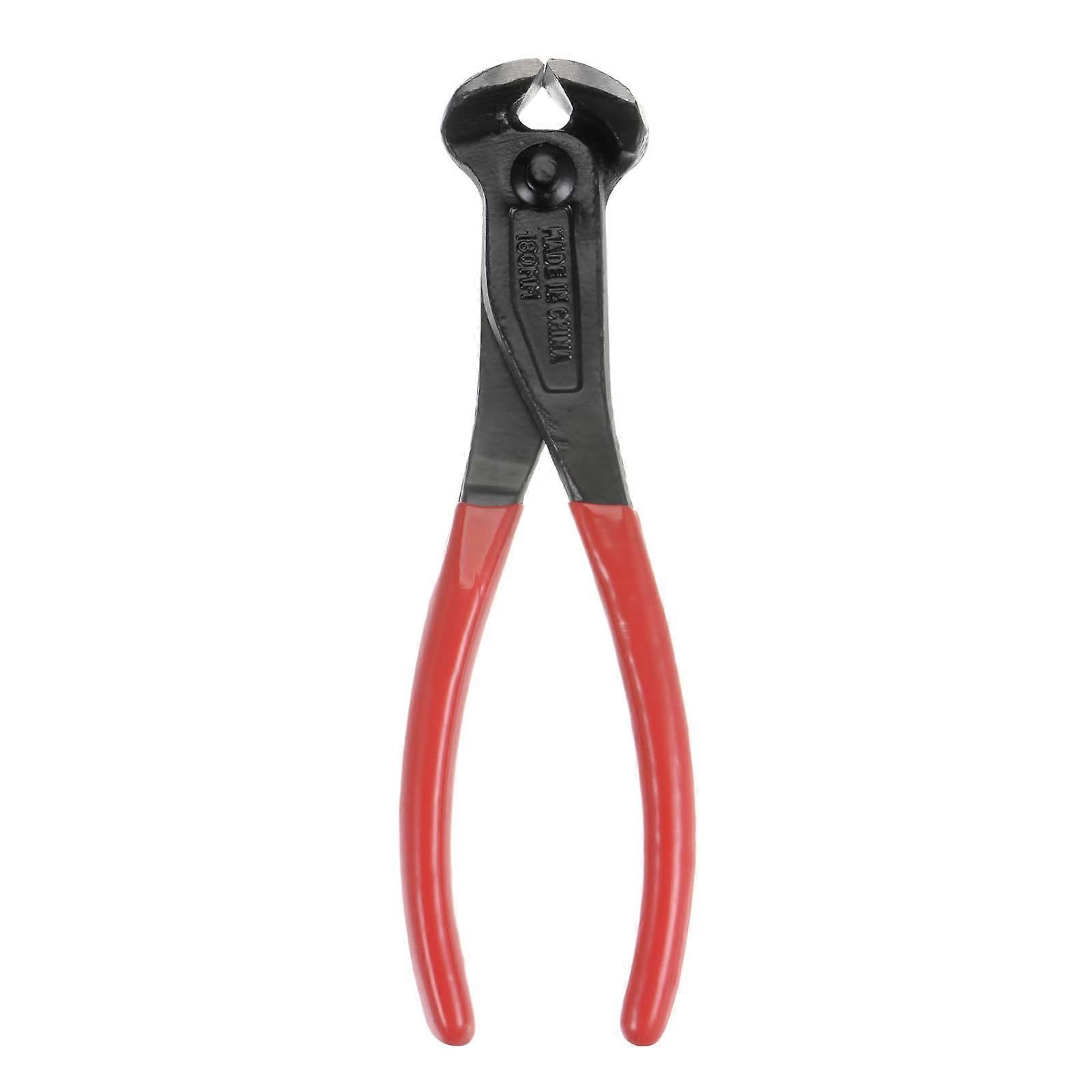 7 Inch End Cutting Pliers for Enhanced Nail Removal and Precise Wire Cutting, PVC Handle