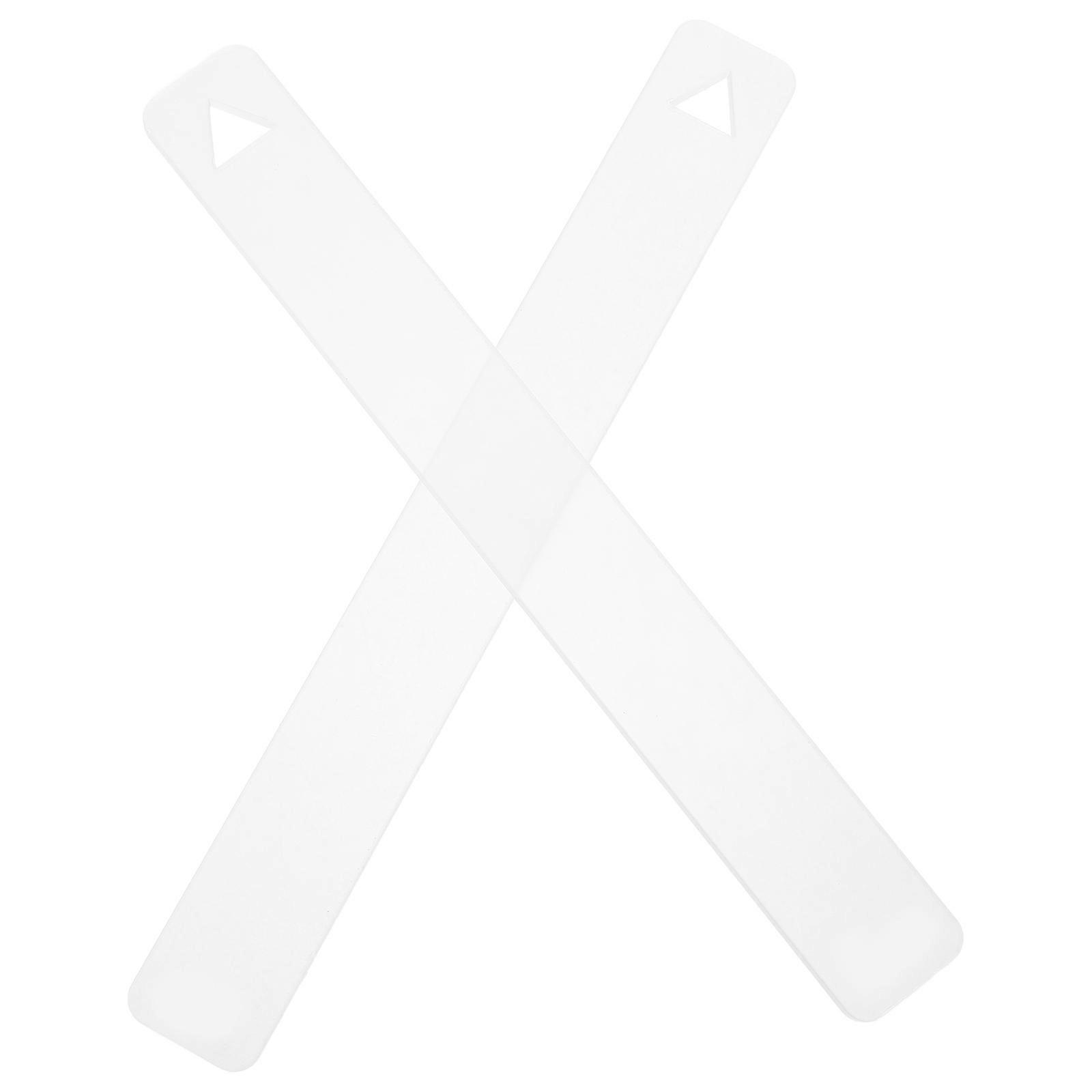 Acrylic Baking Clay Thickness Ruler for Beginner Sculpting 1Pair