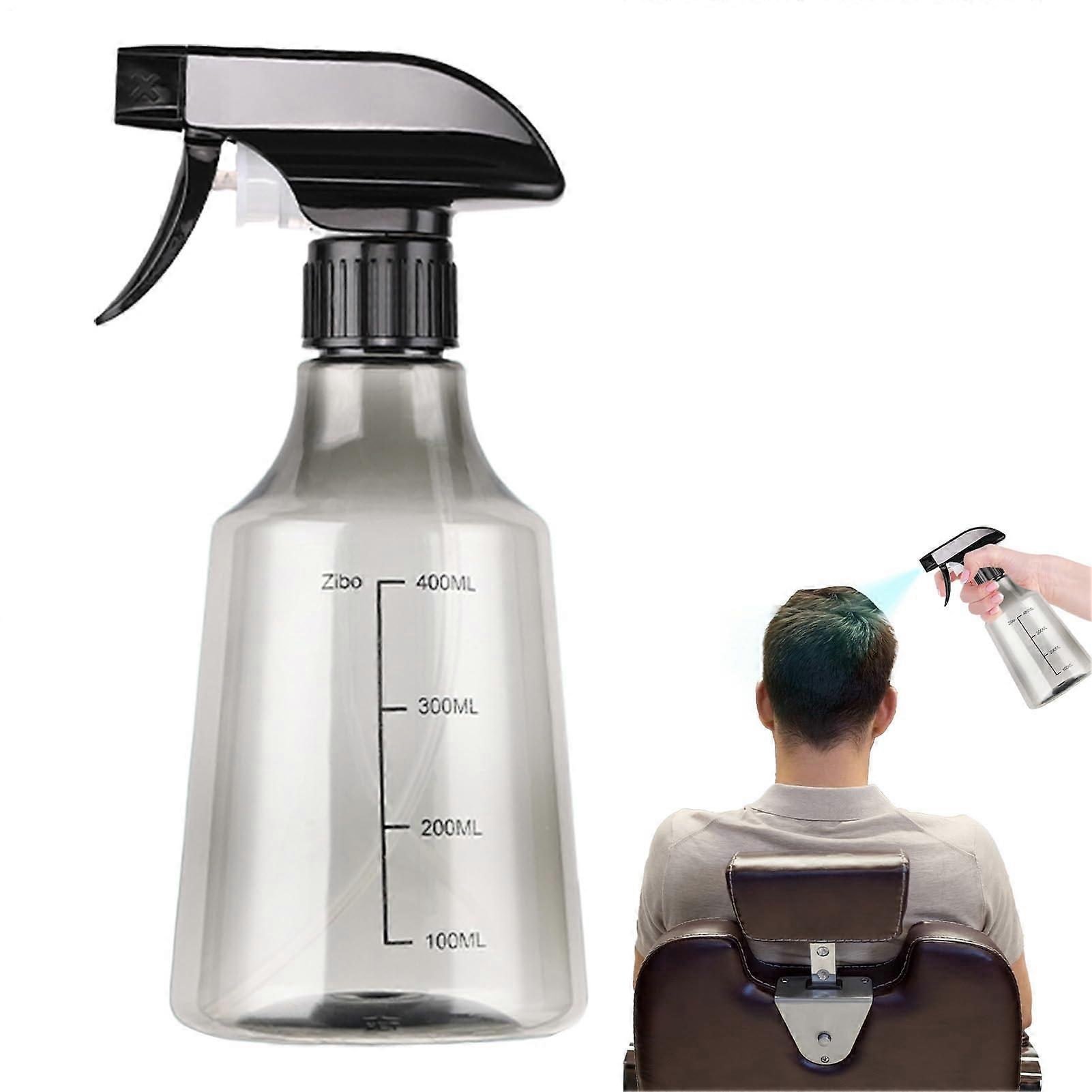 Refillable 500ml Spray Bottle with Adjustable Nozzle, Fine Mist Trigger for Plants Gardening Cleaning Gray