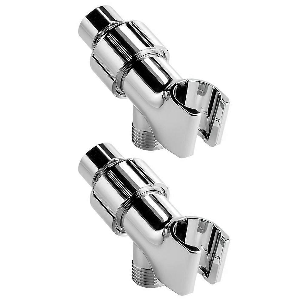 ABS Silver Shower Head Holders for Bathroom Use 2Pcs Water Dividers