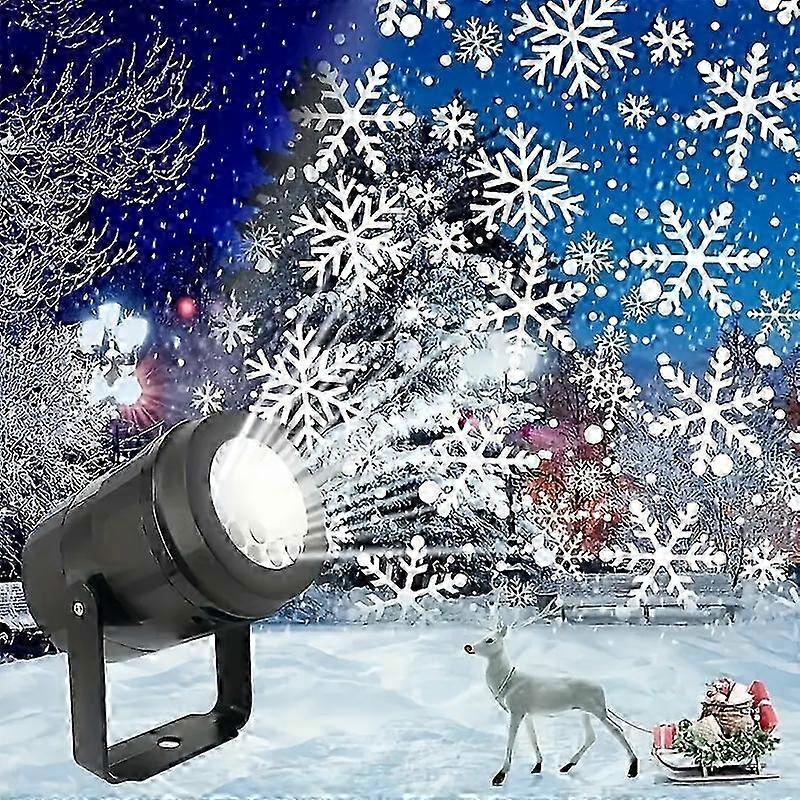 White LED Projector Lamp with Snowflake Display 26-27s