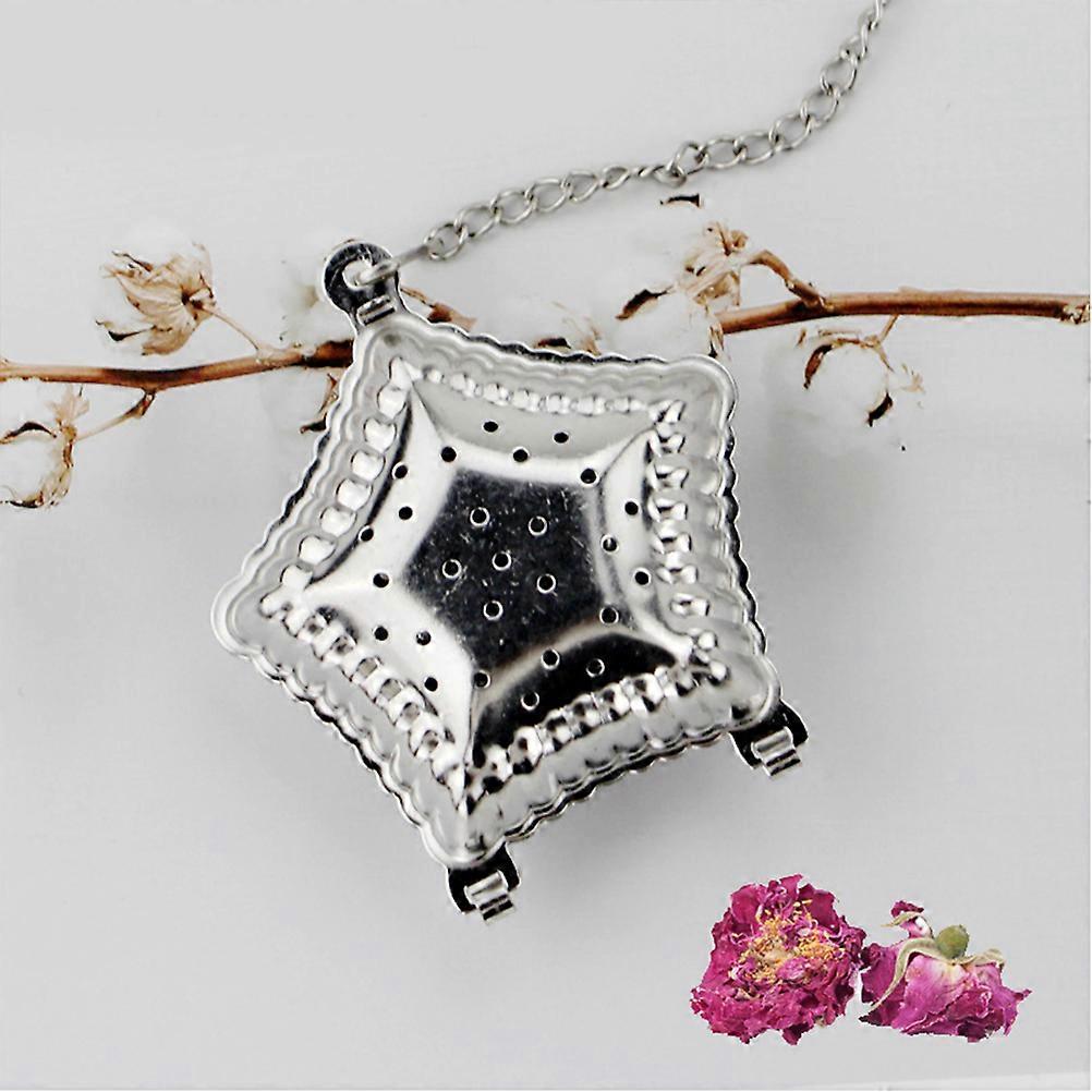 Tea Filter Star Shaped Ball Strainer for Home Use Creative Pendant Chain
