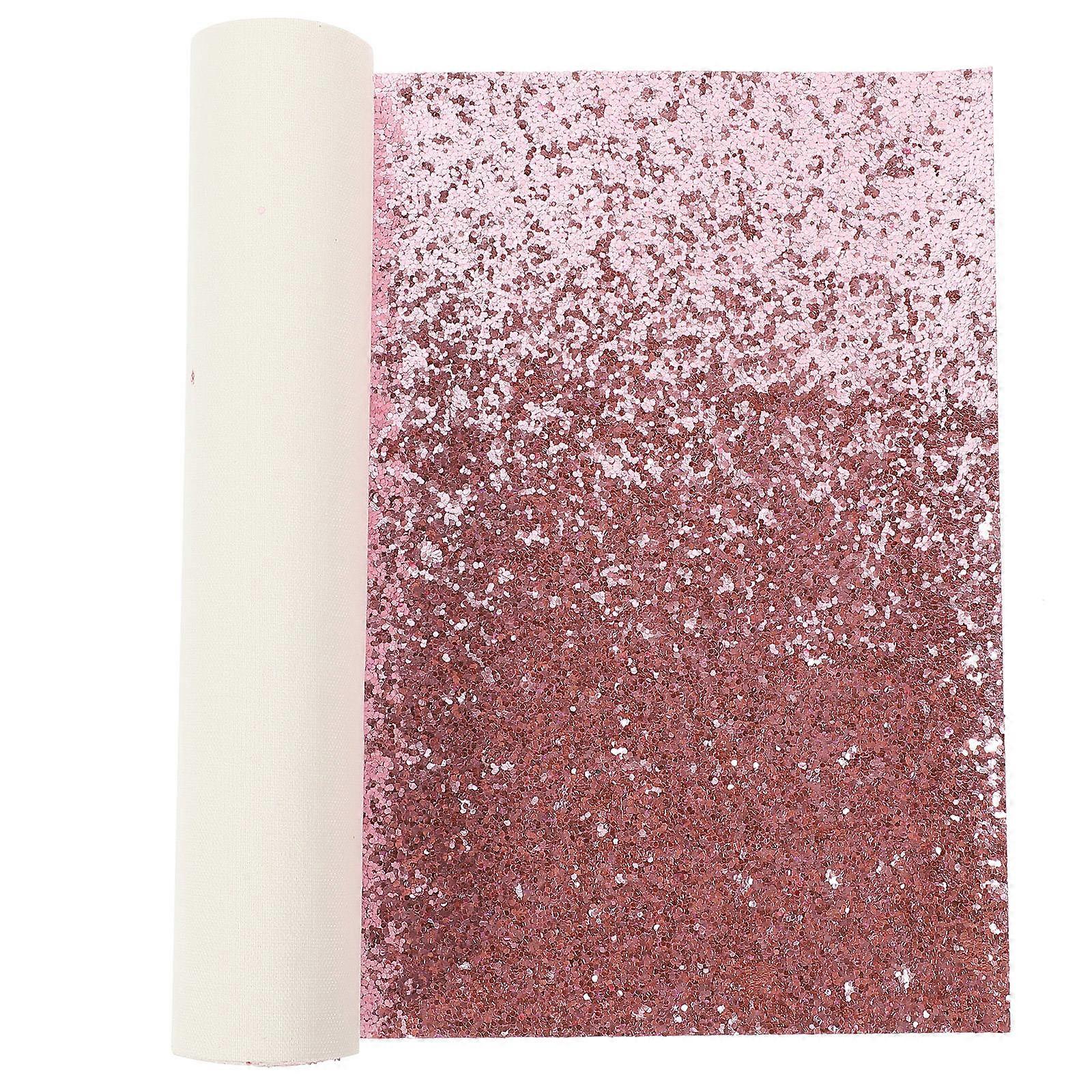 Diy Projects Sequin Sheet Handmade Bag Accessories Pink Pu 1Set