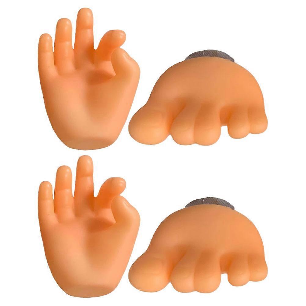 Funny Toothbrush Holder Wall Mounted Suction Toothbrush Holders 4Pcs