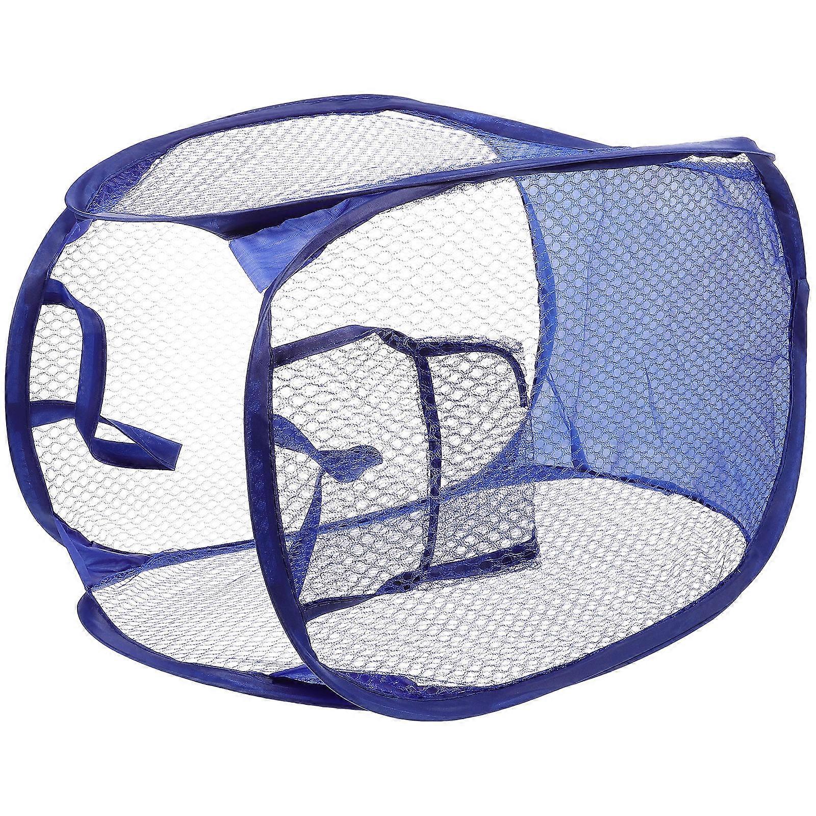Laundry Basket Foldable Mesh Hamper for Holding Clothes with Handles