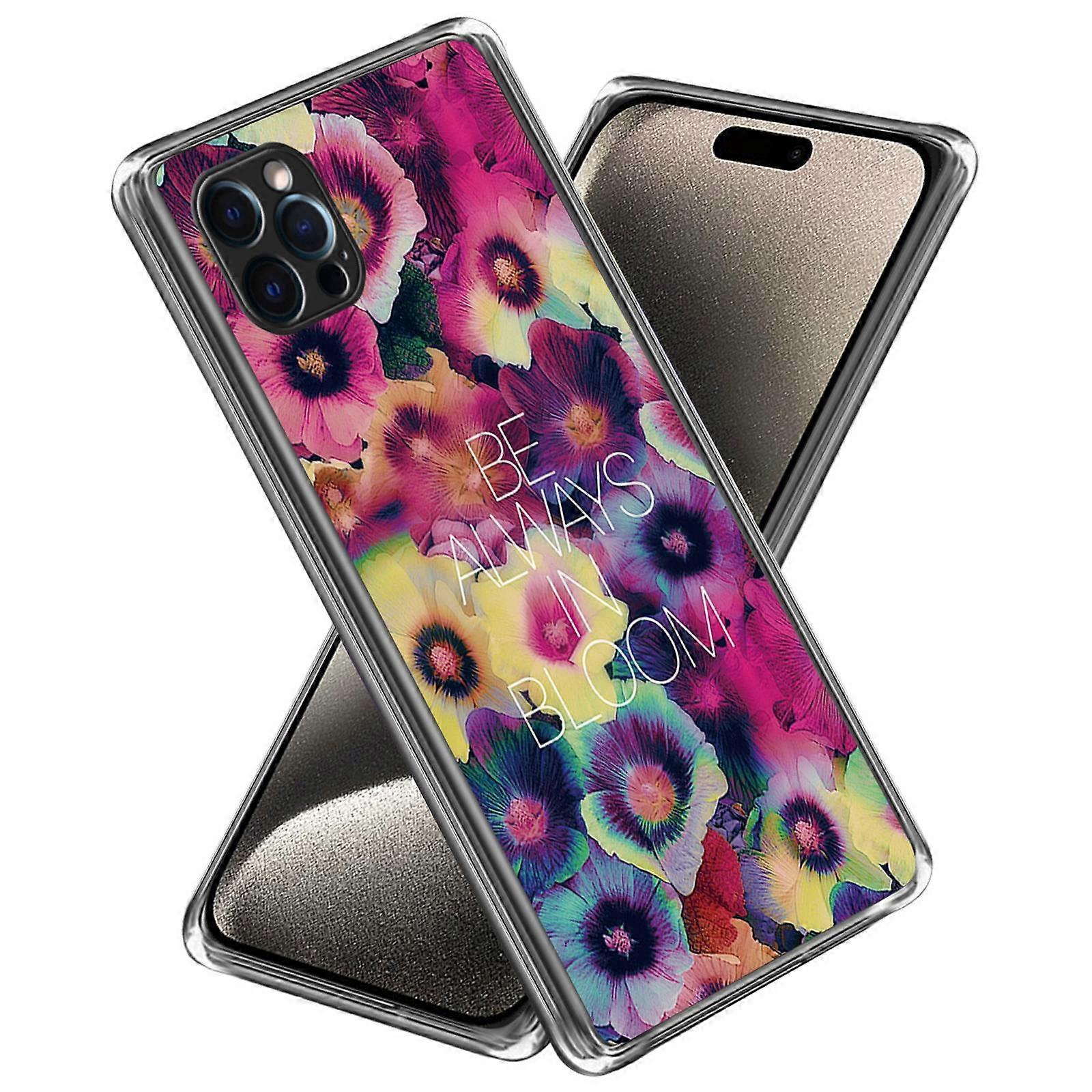 For iPhone 16 Pro Max Case Pattern Printed Shockproof TPU Phone Cover