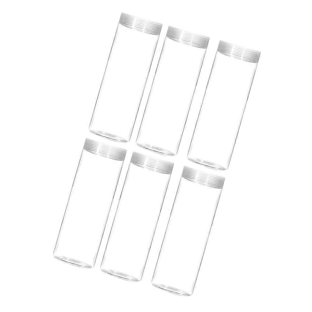 Transparent Coin Holders for Storage Use 6Pcs Plastic Coin Tubes