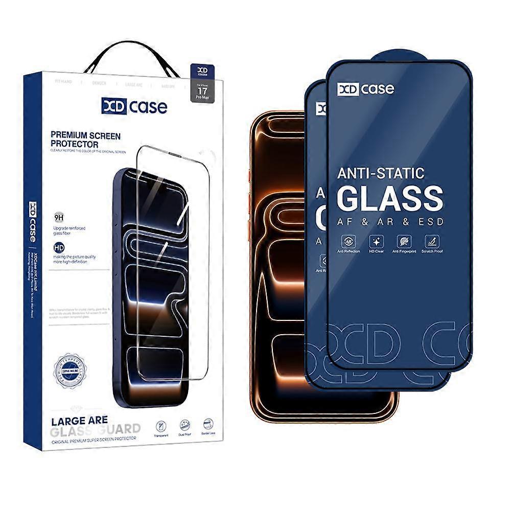 XDcase 2pcs / Pack Silk Screen Printed HD Tempered Glass Film