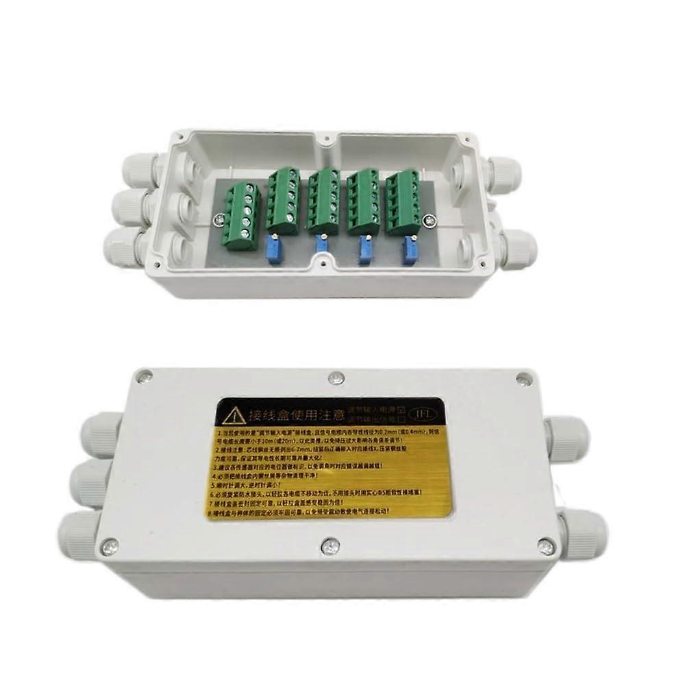 Weighbridge Junction Box 5Hole 4Wire Load Cell Sensor Box Blue FullBridge Precision