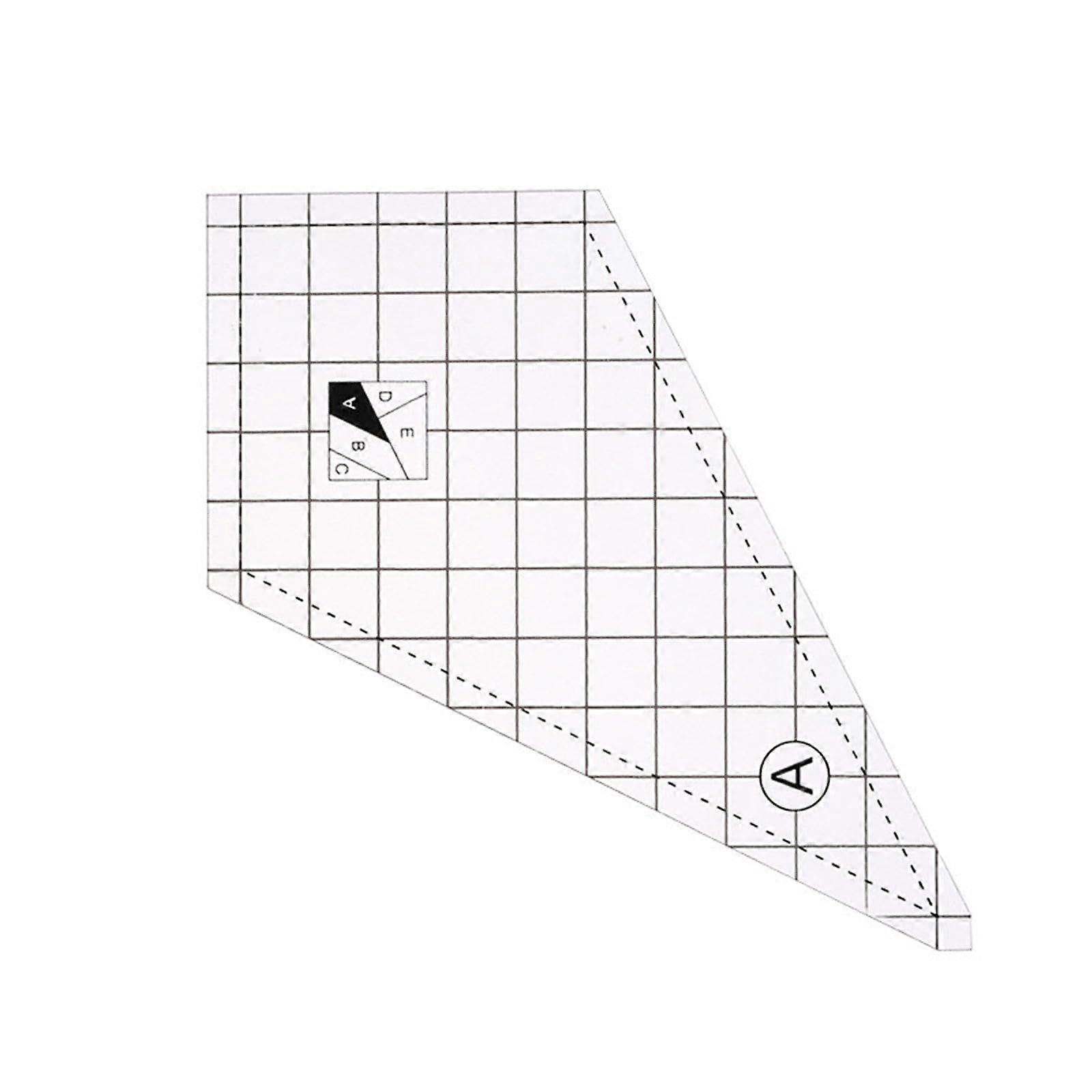 Clear Acrylic Quilting Ruler for Precise Fabric Cutting and Measuring in Sewing and Patchwork