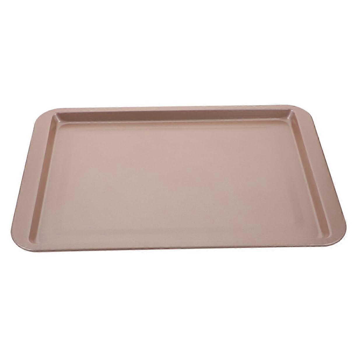 Large Non Stick Rectangular Cake Pan Oven Safe Easy Clean Cookie Baking Tray 43x28cm As Shown