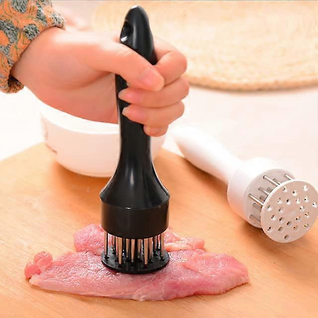 Meat Tenderizer Needle Tool with Stainless Steel Pounders for Even Steak Tenderizing Kitchen Use