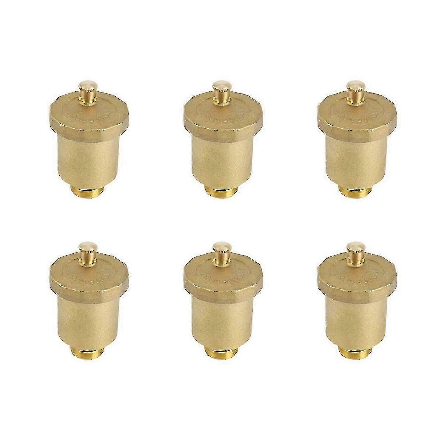 Brass automatic air vent valve, 1/2 inch external thread, suitable for solar water heaters