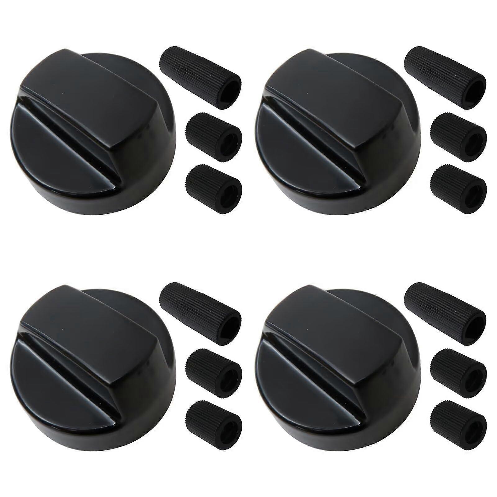 Universal Stove Oven Control Knobs Replacement Kit, Dual Size D Shaft 1/4' 6mm and 1/3' 8mm