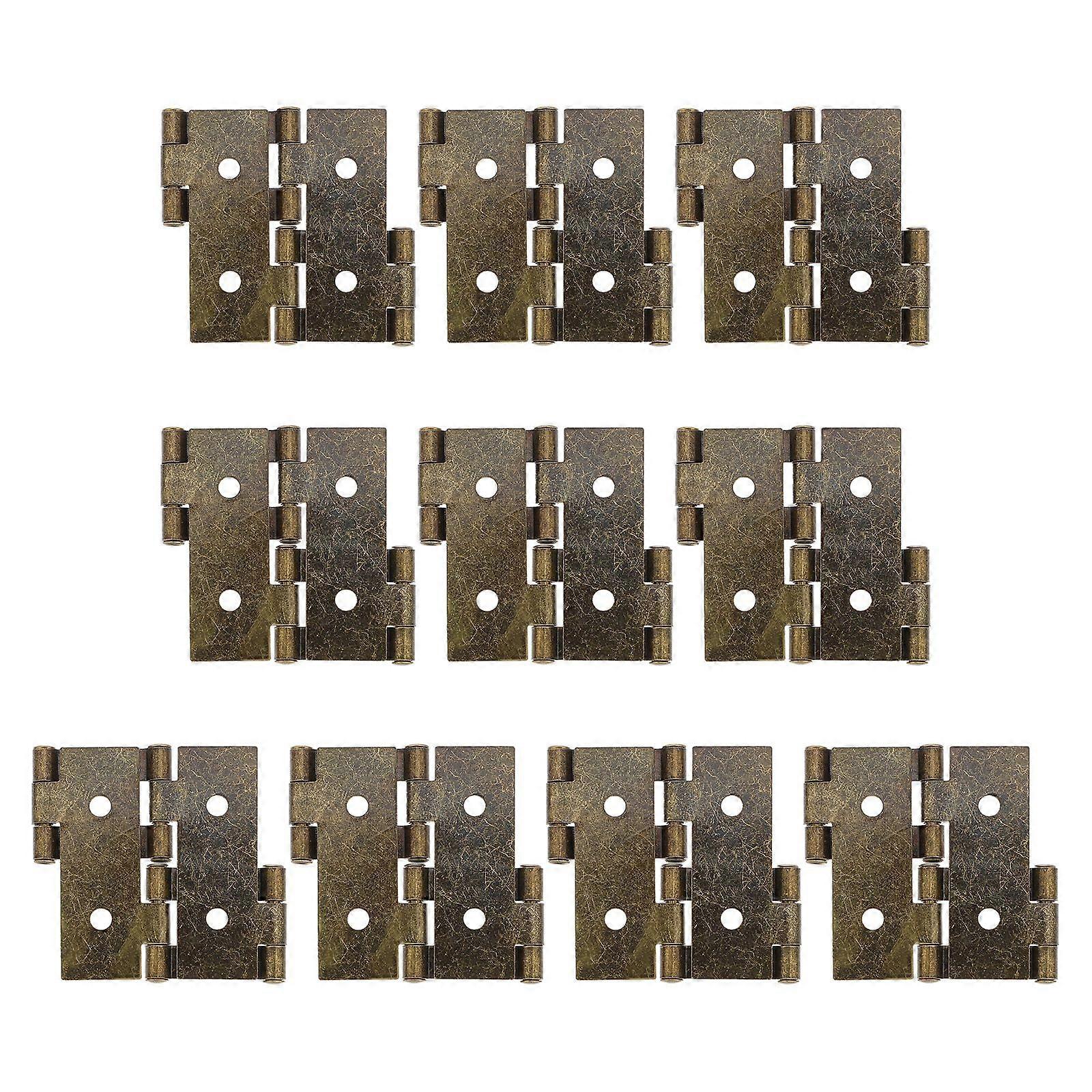 10pcs Folding Screen Hinges Iron Cabinet Hinges Retro Style Door Hinges