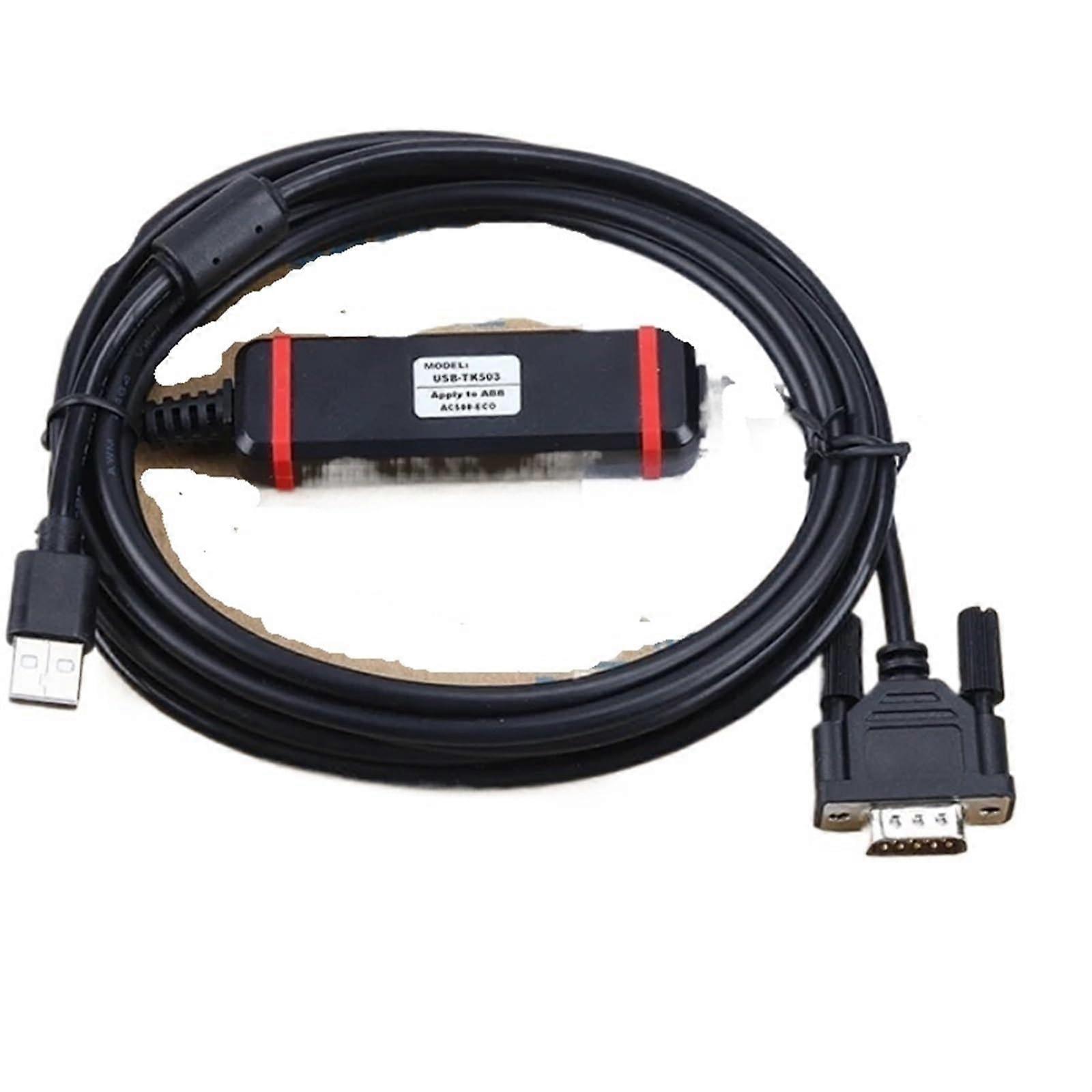 USB PLC Programming Cable 3m for ABB AC500Eco Series Fast Download and Reliable Communication