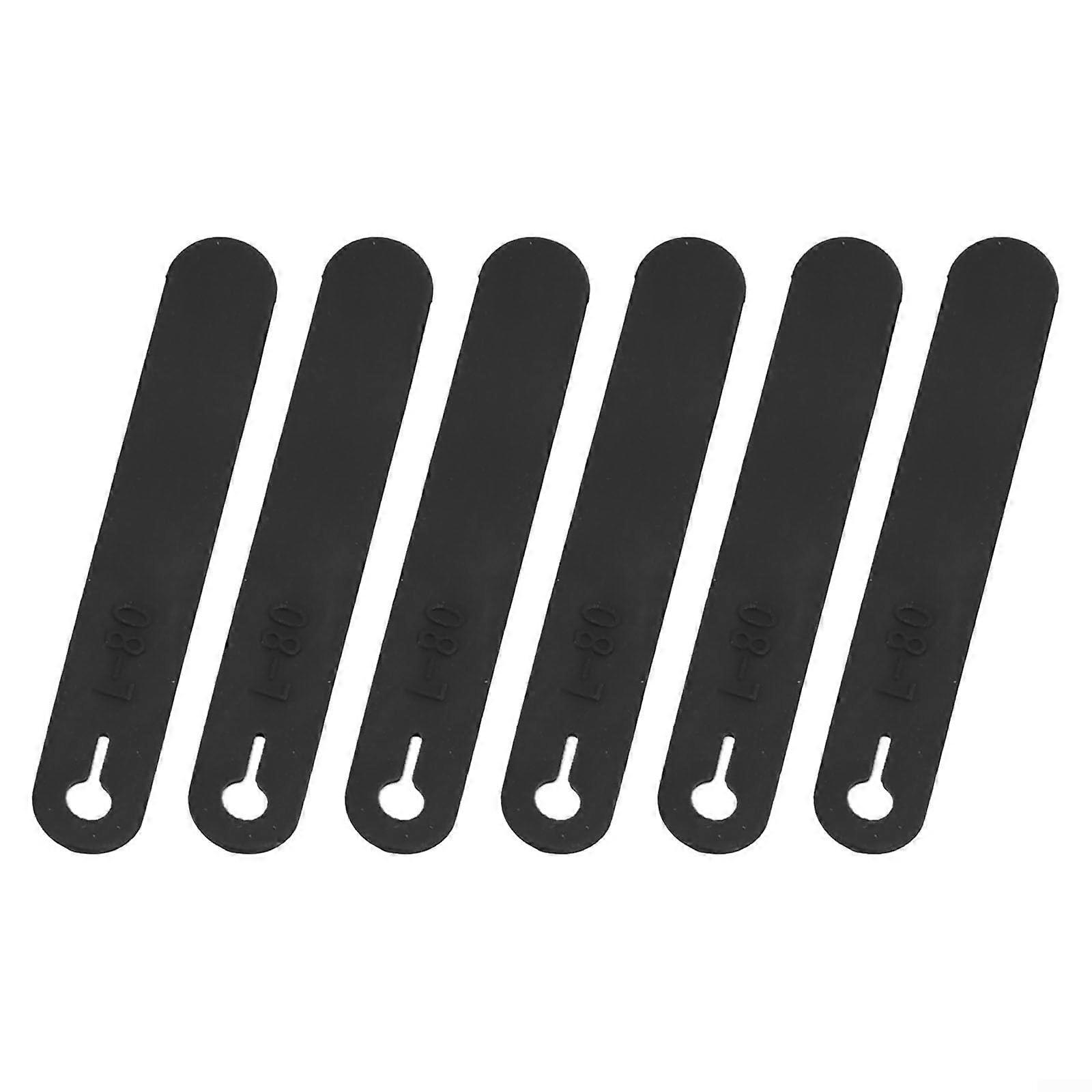 Motorcycle Cable Ties 6pcs Rubber Bands for Secure Cable Organization and LongLasting Flexibility