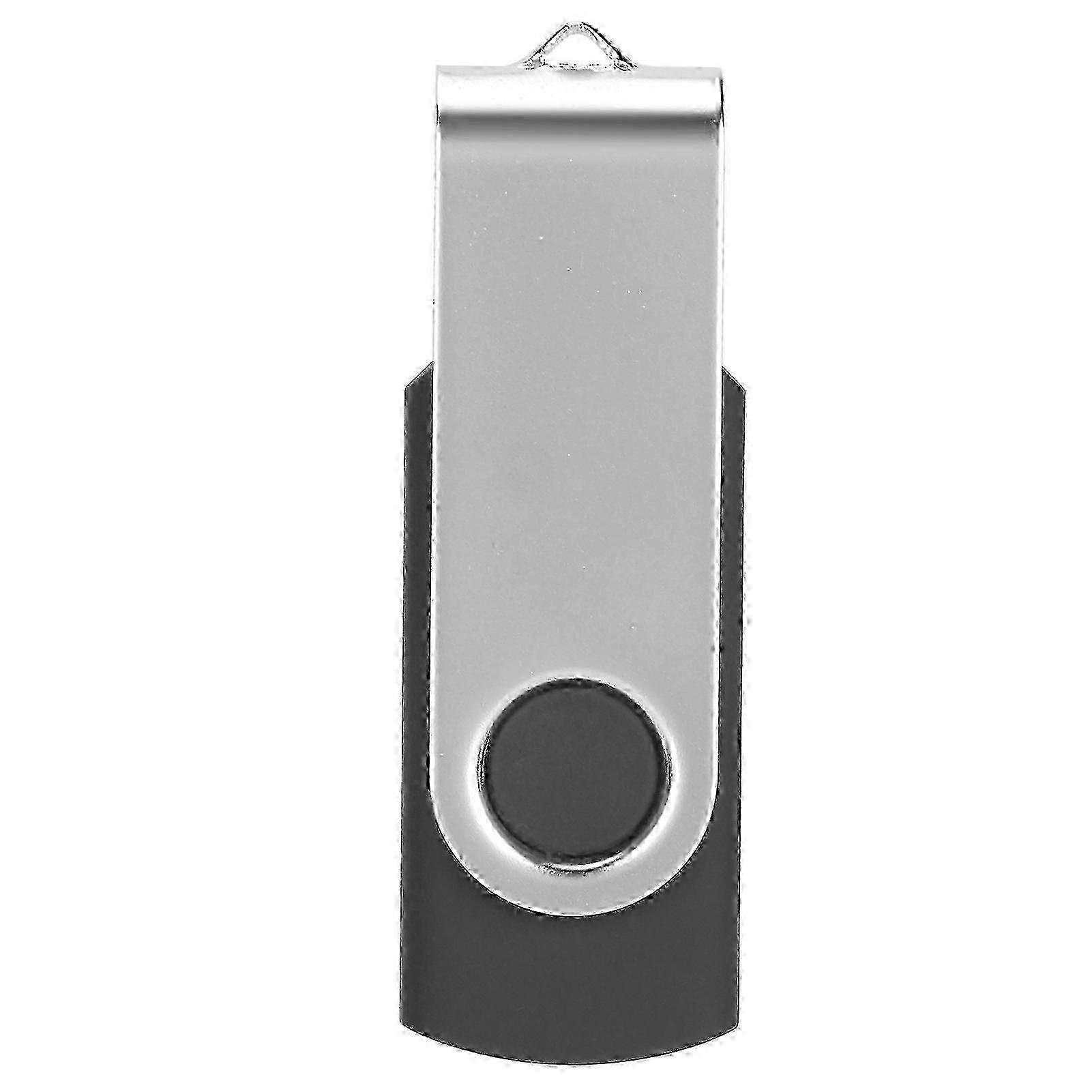 USB Flash Drive Candy Black Rotatable Portable Storage Memory Stick for PC Tablet
