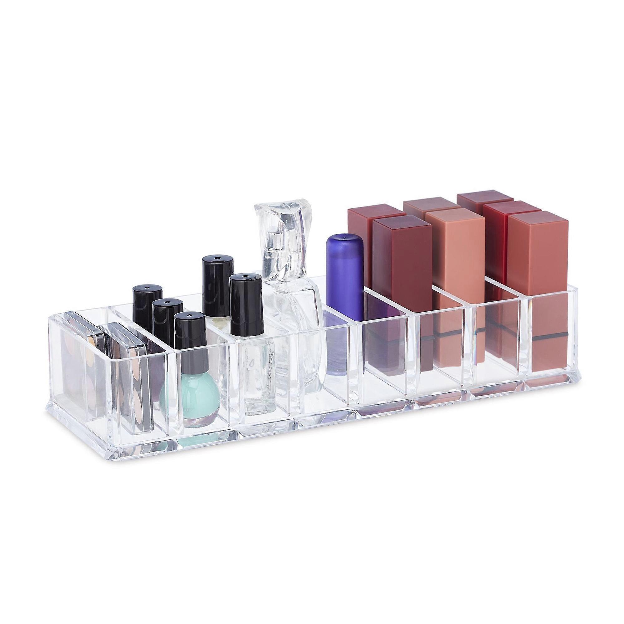 Make-up storage with 8 compartments