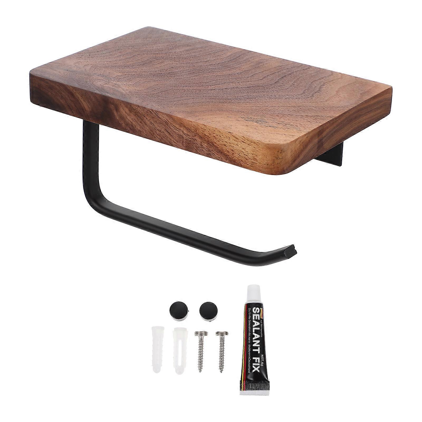 Toilet Roll Paper Holder Multi-Function Paper Shelf for Home Use 1Set