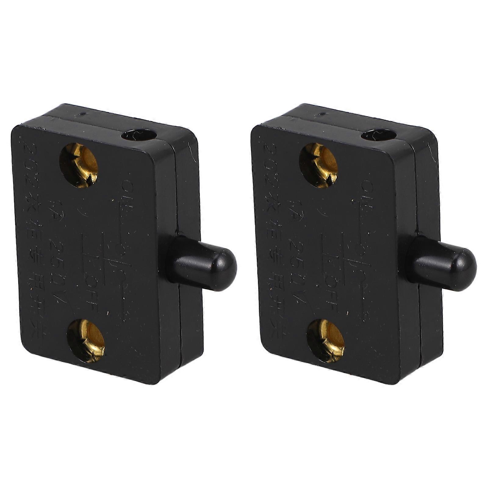 Automatic Door Light Switch Black 2Pcs Cabinet Closet Touch Switch