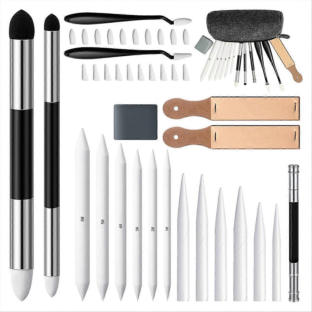 40 Pcs Sketch Drawing Tools Blending Stump Set Accessories