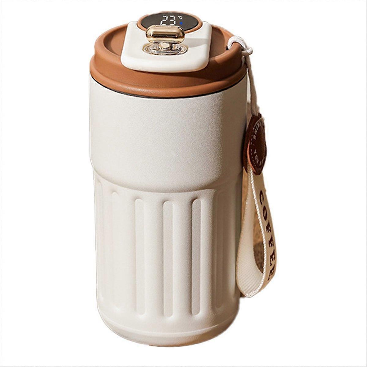 450ML Smart ThermosBottle Digital LED Temperature Coffee Mug,B