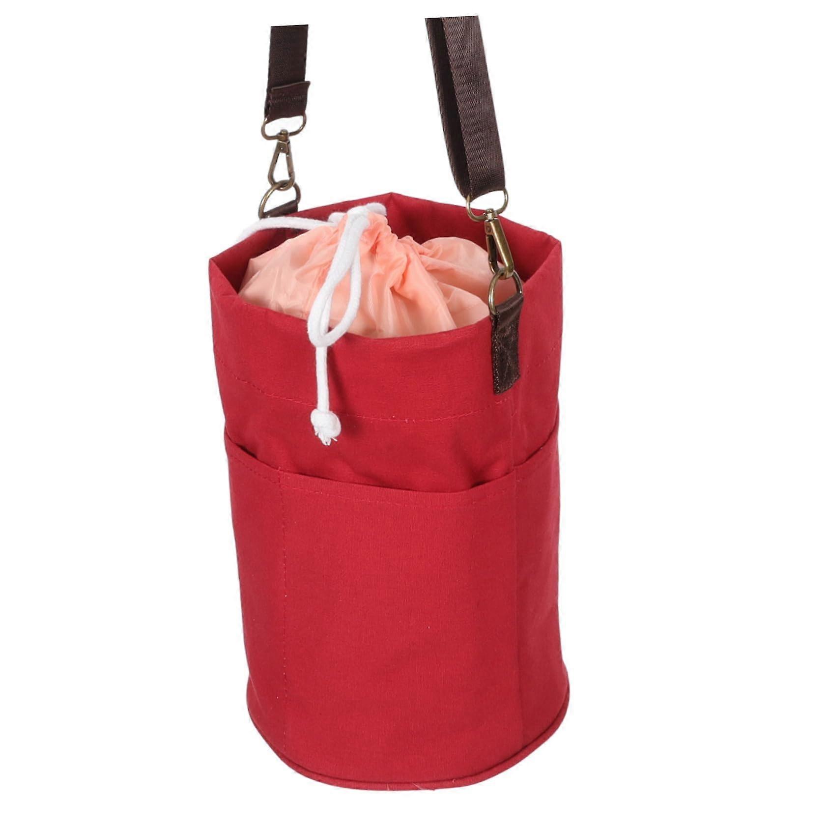 Knitting Project Bag with Tangle Yarn Storage, Crossbody Strap and Drawstring Closure