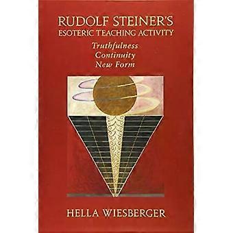 Atividade de Ensino Esotérico de Rudolf Steiner: Verdade - Continuidade - Nova Forma - Hella Wiesberger