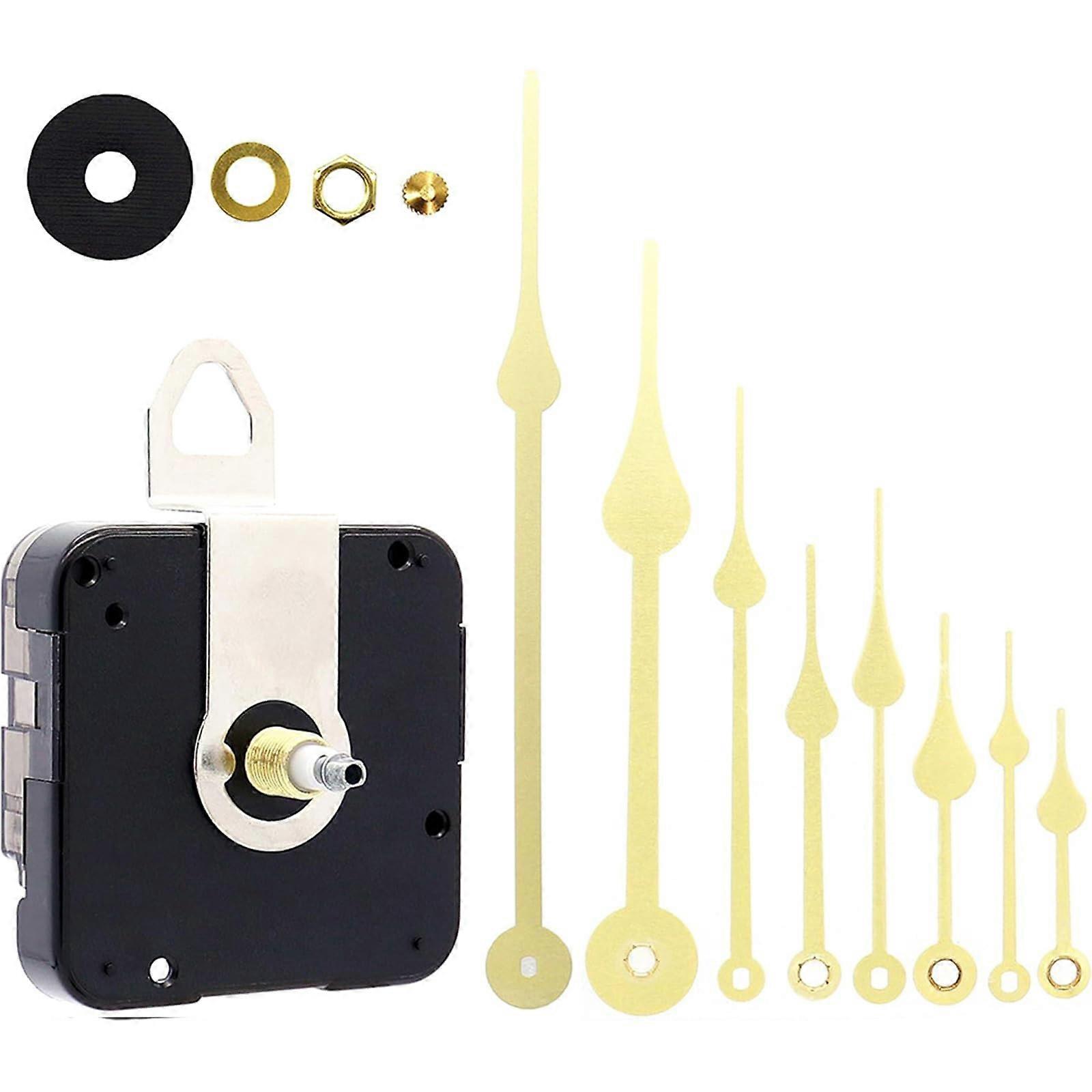 Clock Movement Replacement Kit with Hands for Swing Wall Clocks, Easy DIY Installation