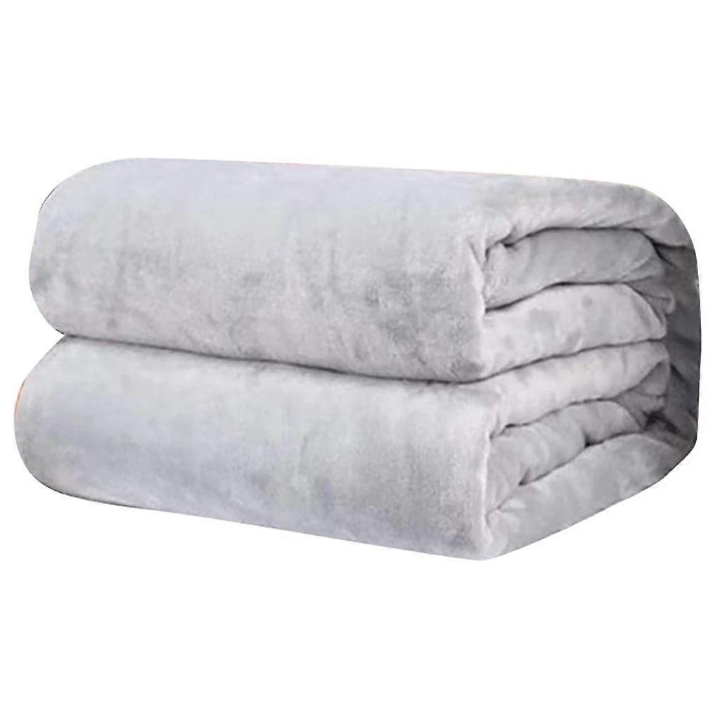 Super Soft Warm Solid Warm Micro Plush Fleece Blanket Throw Rug Sofa Bedding
