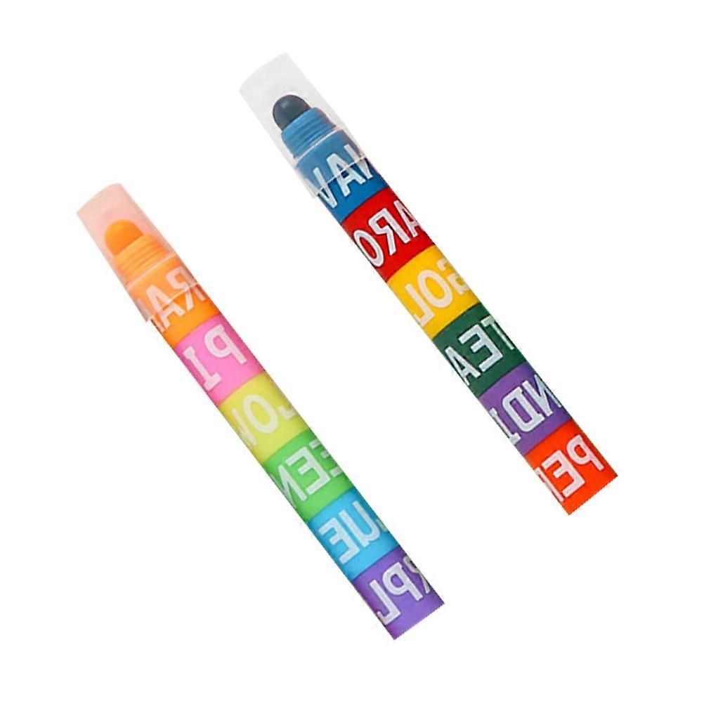 Fluorescent Pens Practical Markers for Studying 2Pcs Note Marker Set