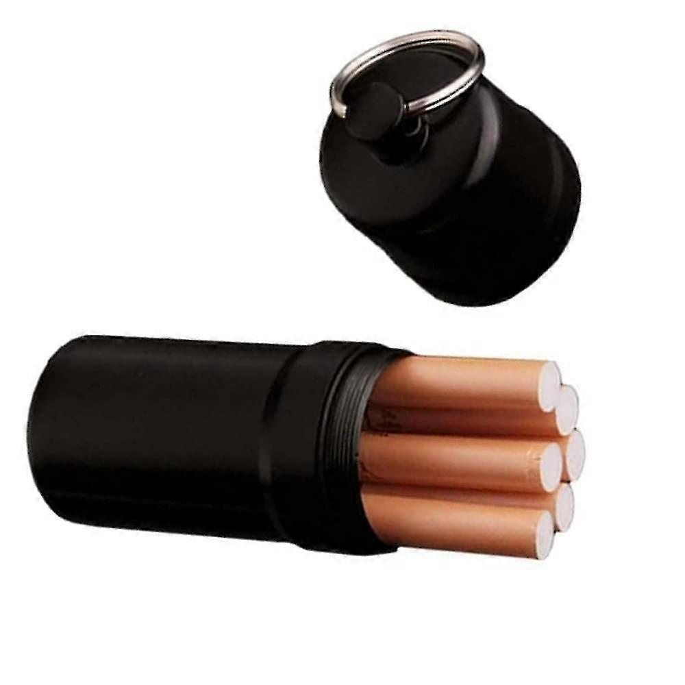 Portable Waterproof Cigarette Case with Keychain, 1pc