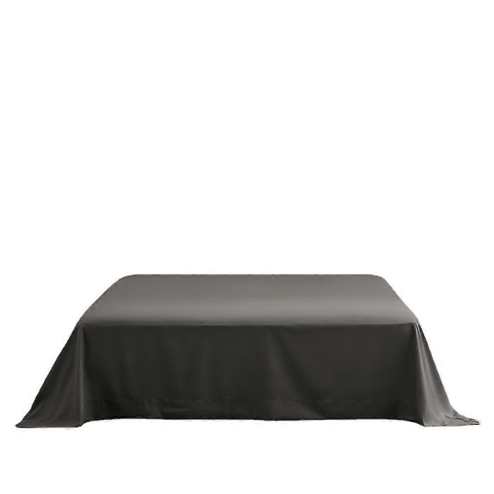 Plain Fitted Sheet 228x259cm (Dark Grey) Macaron