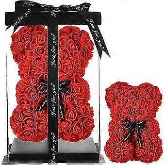 SHETA-Rose Teddybär Muttertagsgeschenk für Mütter, Geschenke für Teenager, handgefertigte Geschenke für Mütter, Valentinstag, Geburtstag, Braut, Hochzeiten - Rosenbär B