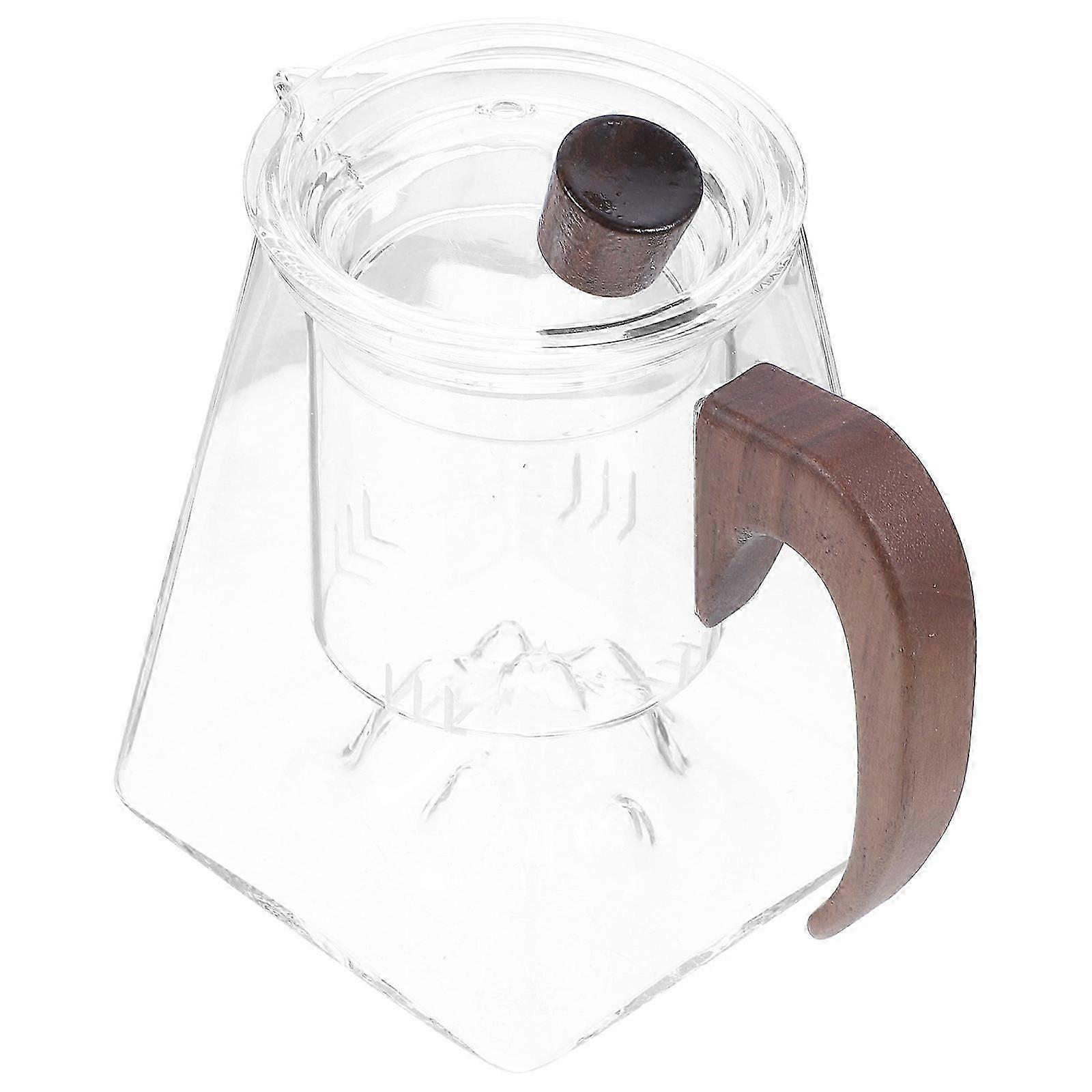 Transparent Tea Kettle with Filter for Office Use