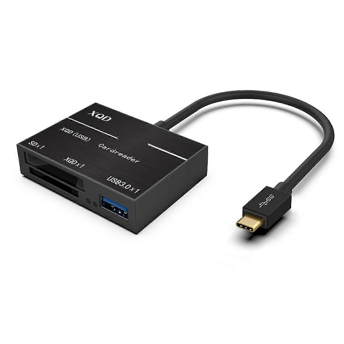 Storage Card Reader F3 Type-C Interface for Data Reading Memory Reader Black