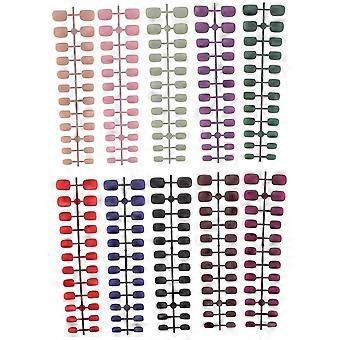 Fake Nails Tips Press on Nails Short for Decoration Use 240Pcs Assorted Set