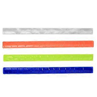 Braçadeiras de segurança em PVC para corrida noturna com 24 pulseiras refletoras.