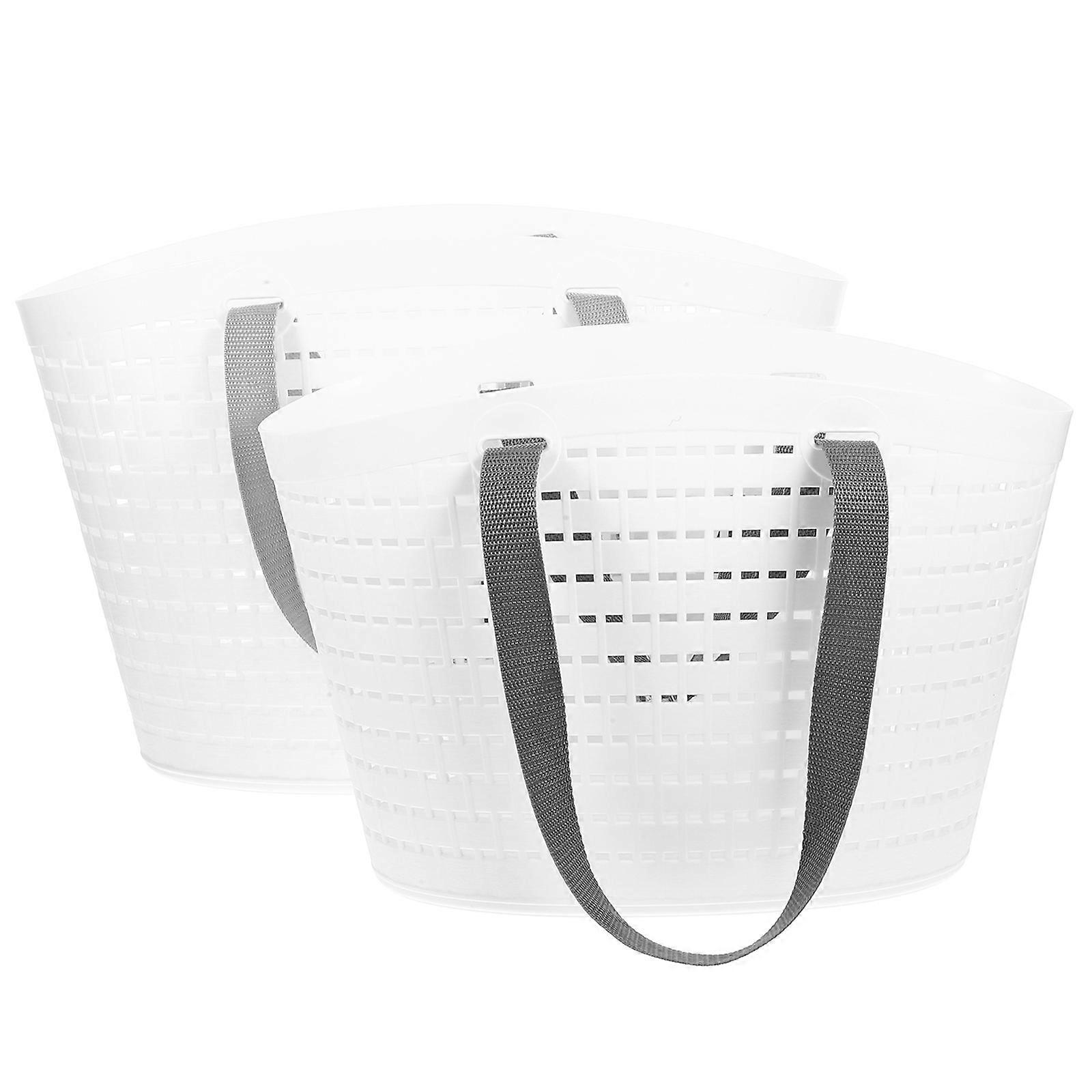 Plastic Laundry Basket Clothes Laundry Basket for Storage Use 2Pcs