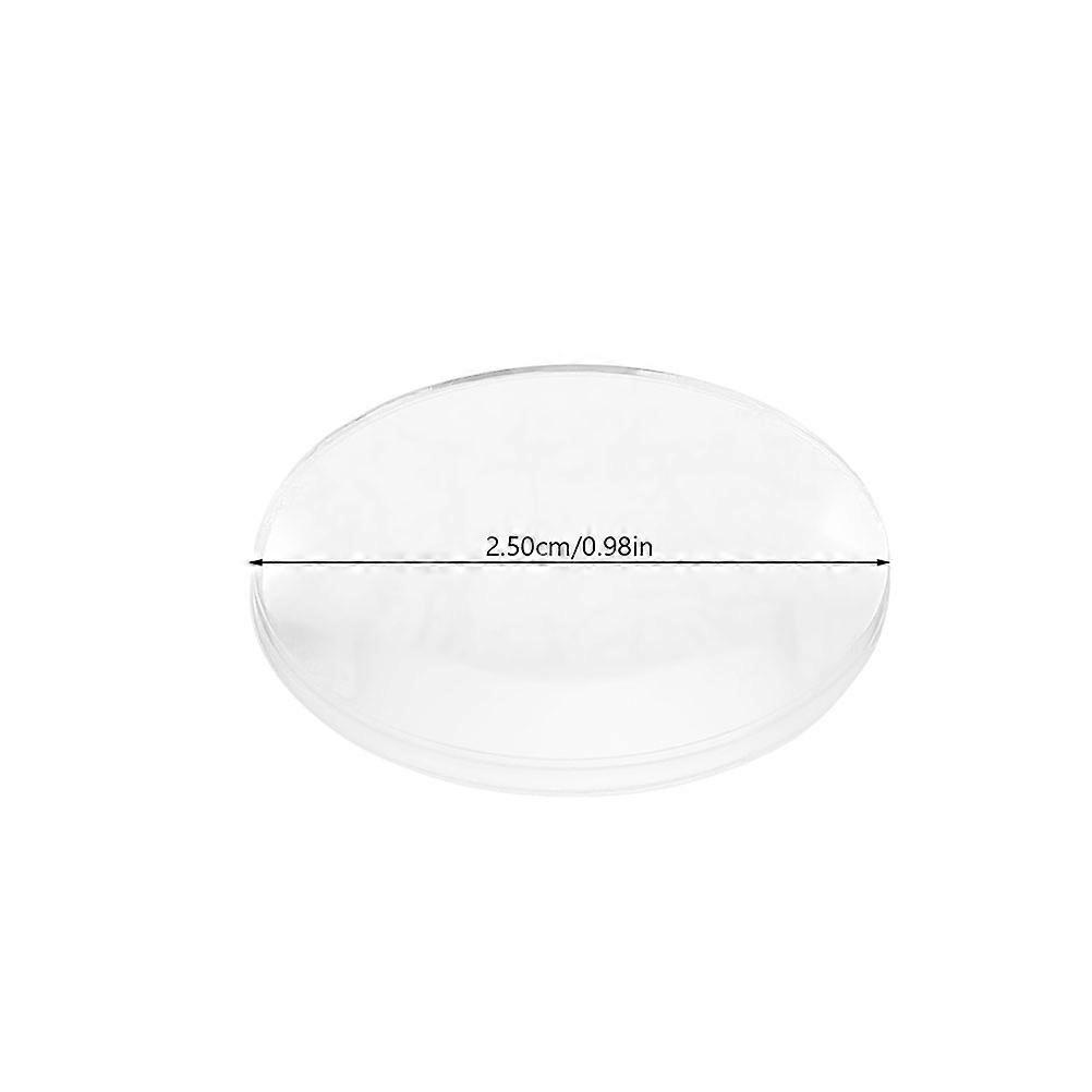 50pcs Transparent Convex Lens Optical Lens Basic Physics Teaching Lens Experiment Learning Tools