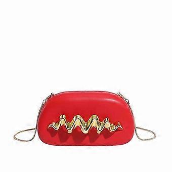 Brass Wave Handle Candy Banquet Gift Bride Purse Gift Acrylic Lady Bag Shaped Clutch Handbag Cross Body Mini Evening Bag 26-27